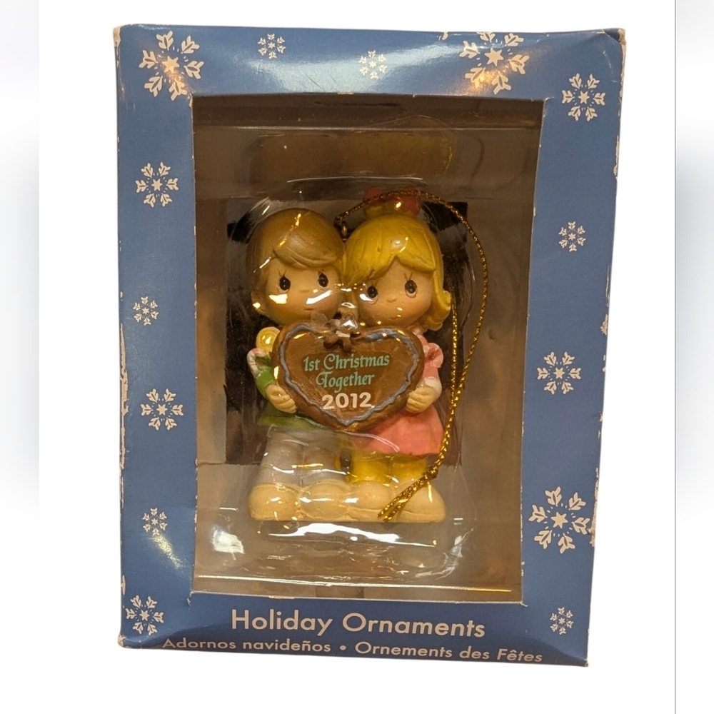 Precious Moments Holiday Ornament - Pink and Yellow